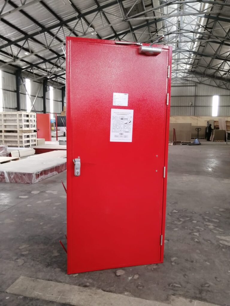 Single Fire Emergency Exit Door with Push Bar